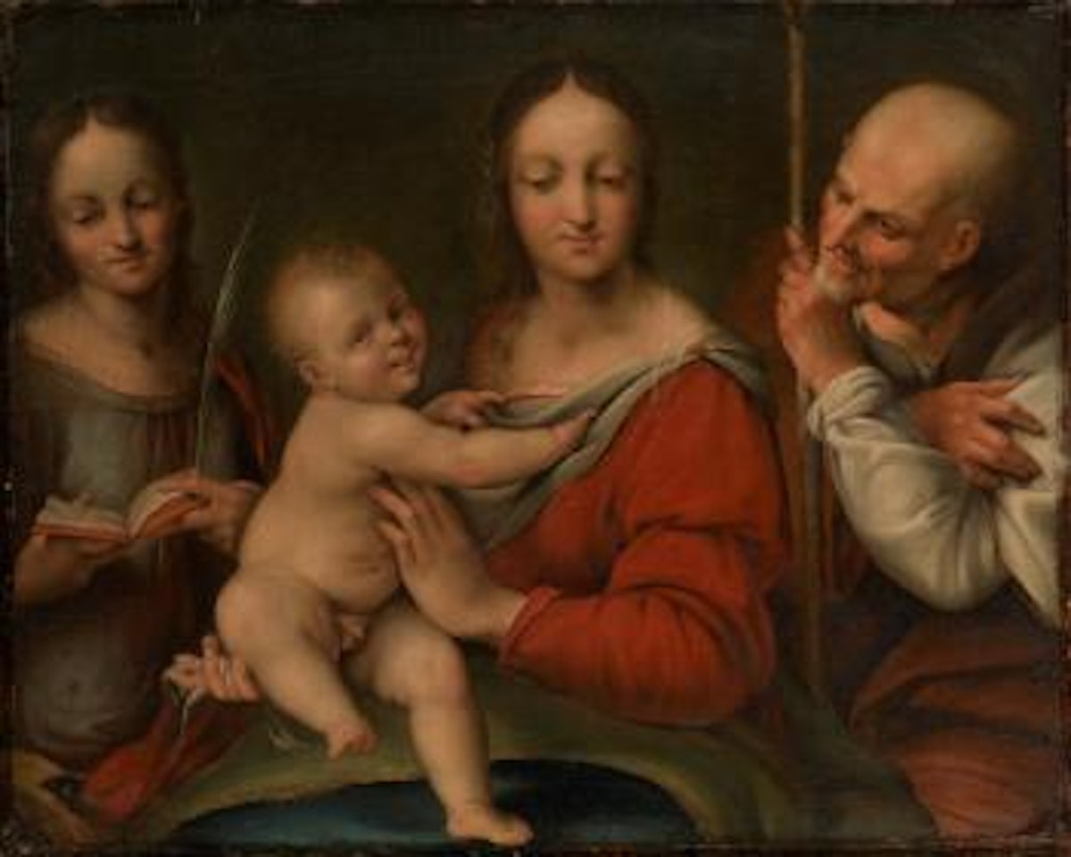 The Holy Family with St Catherine by Cesare da Sesto