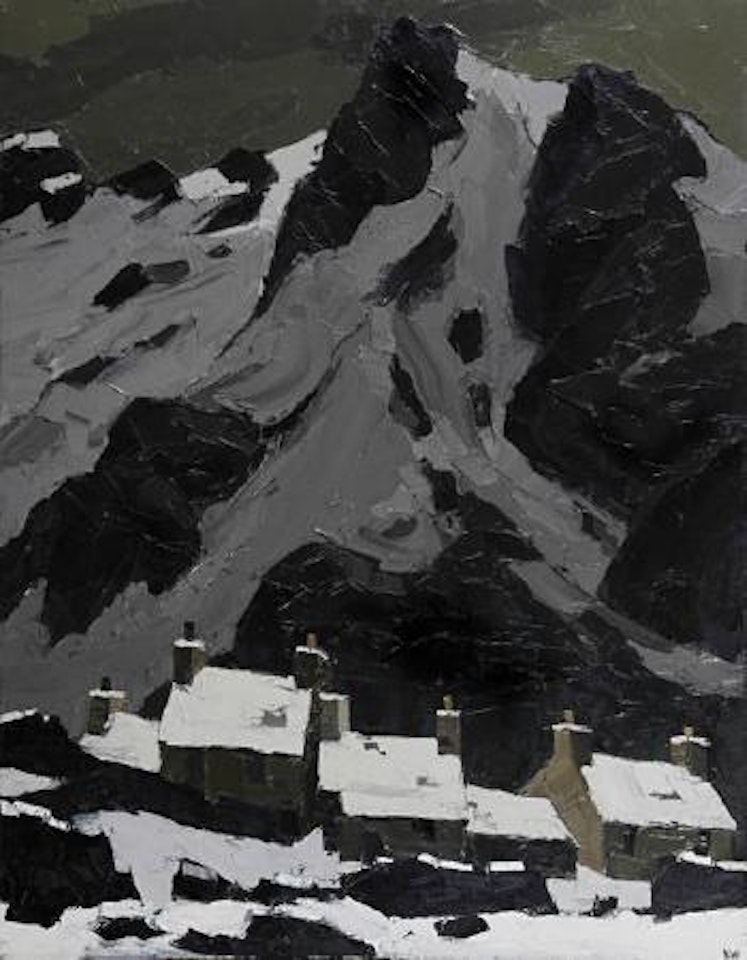 Snow at Gwastadnant by Kyffin Williams