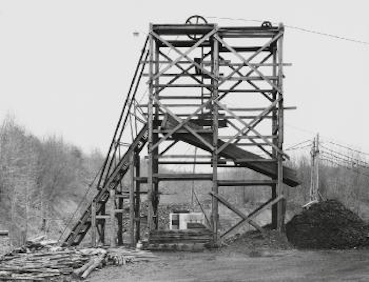 Orchard Coal Co. Koons Hollow, PA, USA. Zimmermann Coal Co. Ravine, PA, USA. Stahl Coal Co. Goodspring Mountains, PA, USA. Scheib & Walacavage No 2 Joliett, PA, USA by Bernd & Hilla Becher