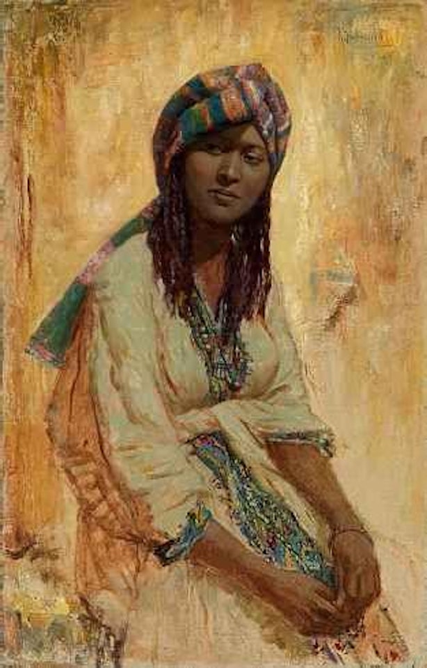 Porträt einer jungen Araberin by Konstantin Makovsky