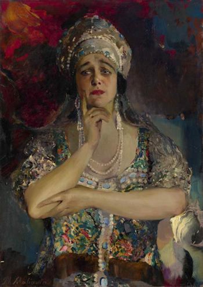 Portrait of the Singer Nadezhda Plevitskaya by Filip Malyavin