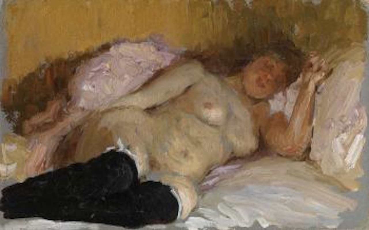 The Artist's Wife Natalia Nordman Sleeping by Ilya Yefimovich Repin