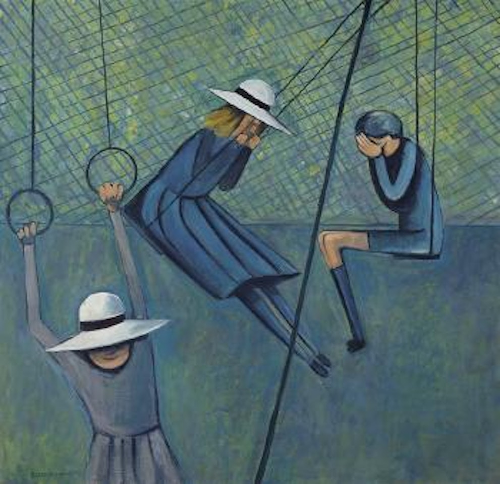 Children playing by Charles Blackman