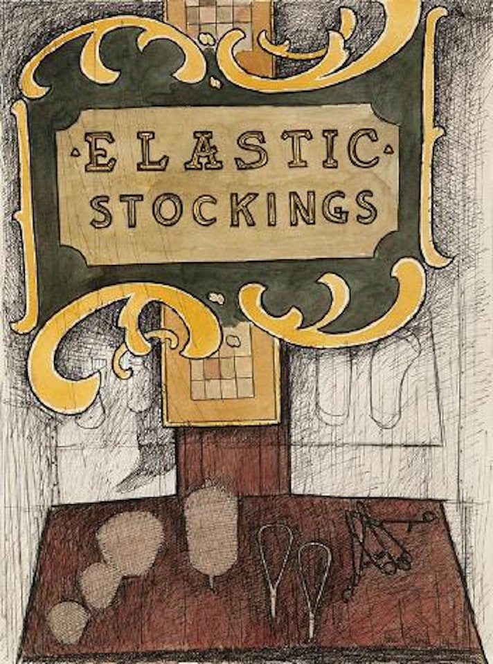 Study for elastic stockings by John Brack