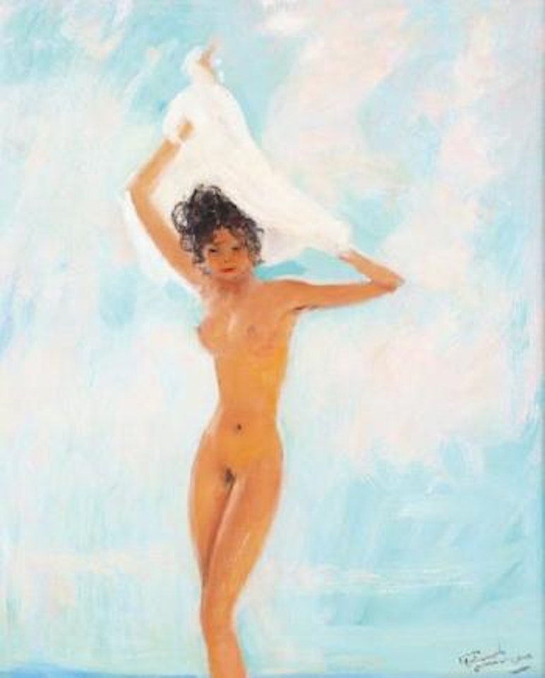 Nu au voile by Jean Gabriel Domergue
