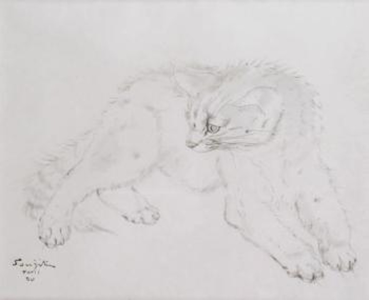Le chat by Leonard Tsuguharu Foujita