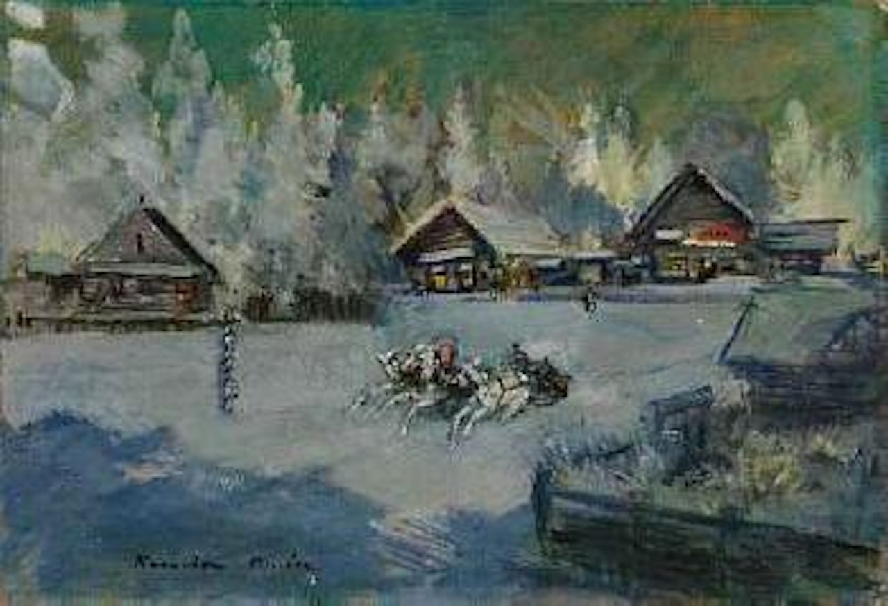 Troika by Konstantin Alekseevich Korovin