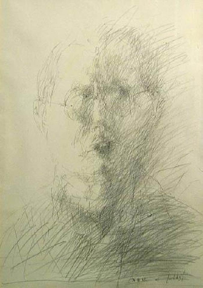 Self portrait by Horst Janssen