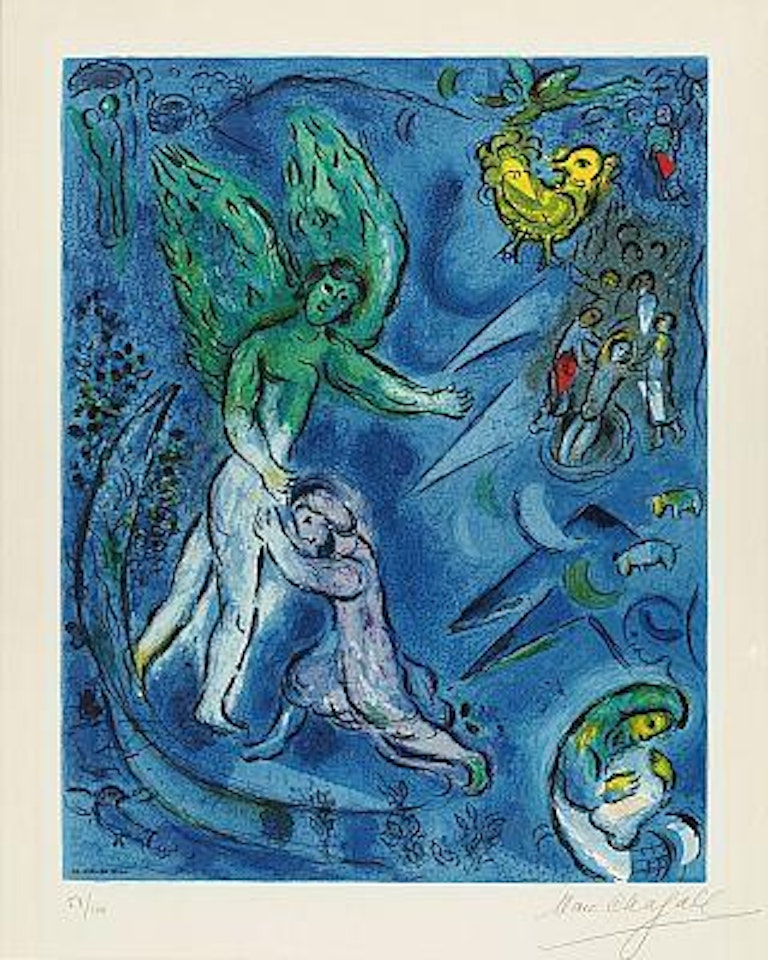 La Lutte de Jacob et de l Ange by Marc Chagall