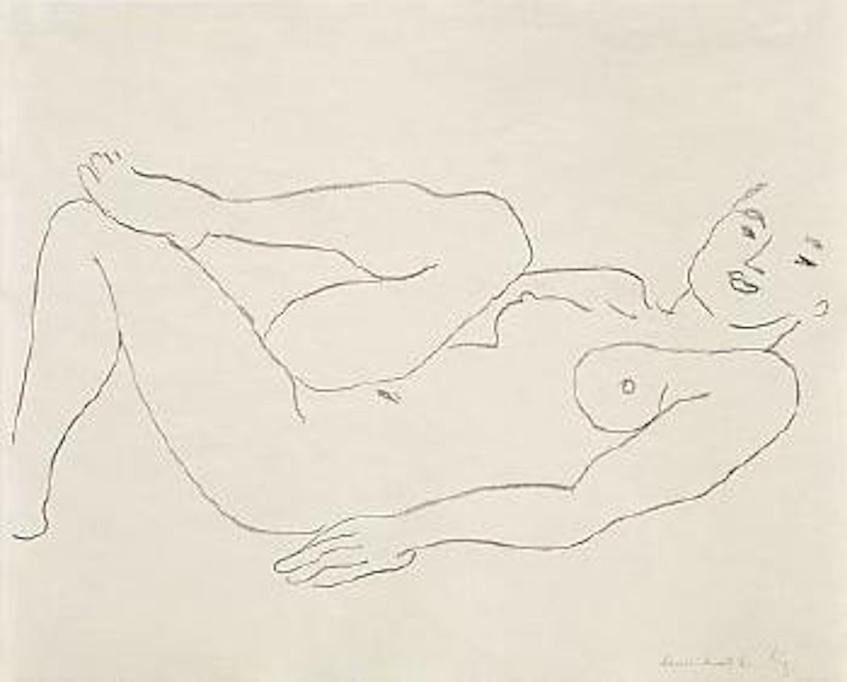 Nu jambe repliée - Étude de jambes by Henri Matisse