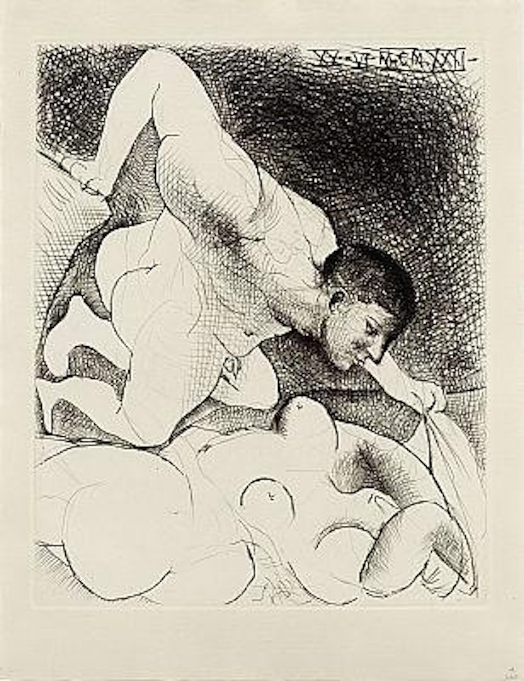 Homme dévoilant une Femme by Pablo Picasso