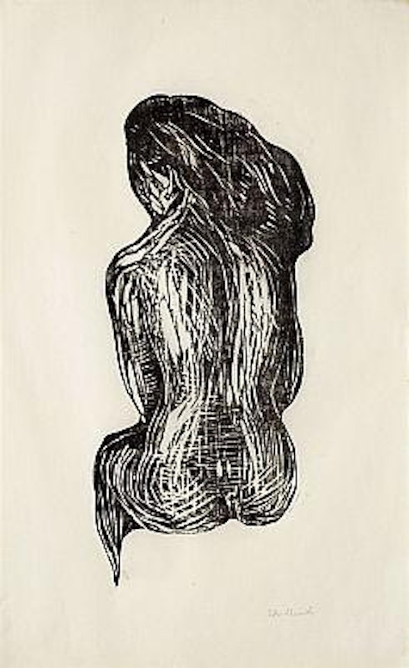 Seated Nude by Edvard Munch