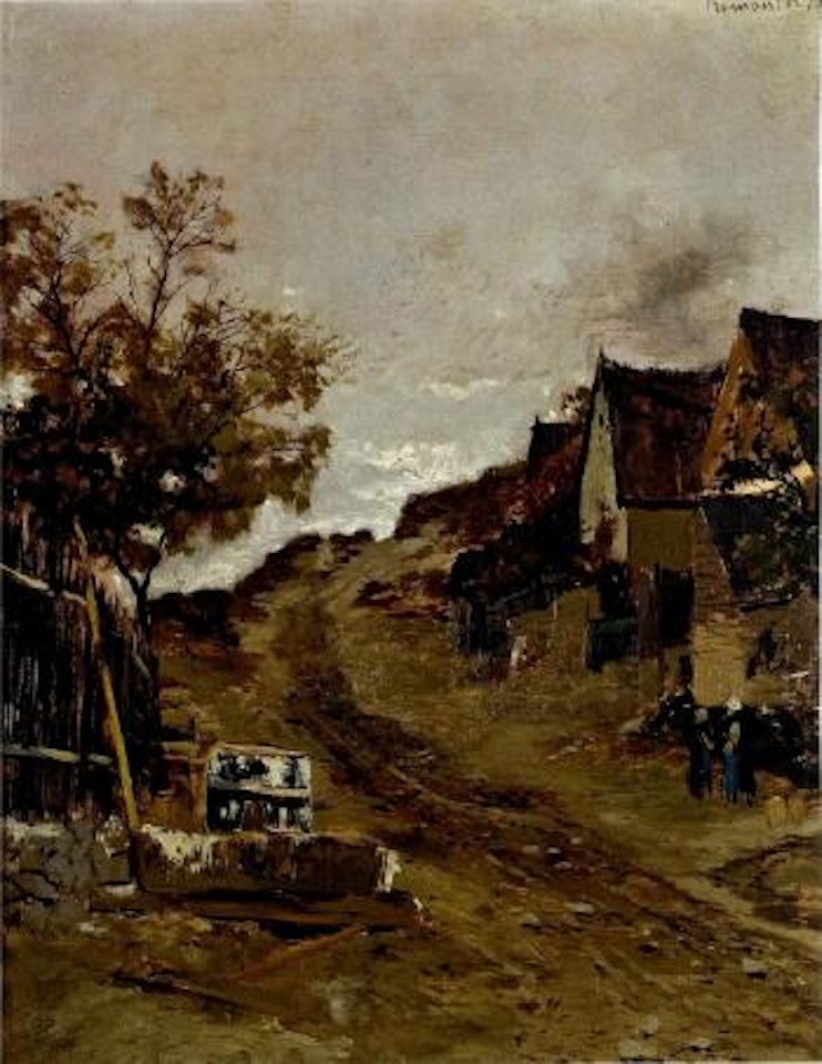 Ungarisches Dorf im Promontor by Theodor von Hörmann