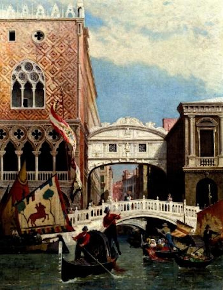 Seufzerbrücke in Venedig by Germain-Fabius Brest