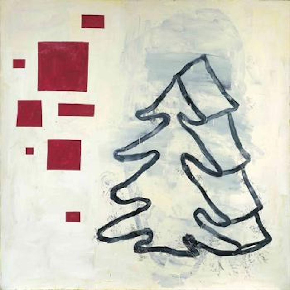 Abstraktes Bild mit Baum (Abstract Painting with Tree) by Donald Baechler