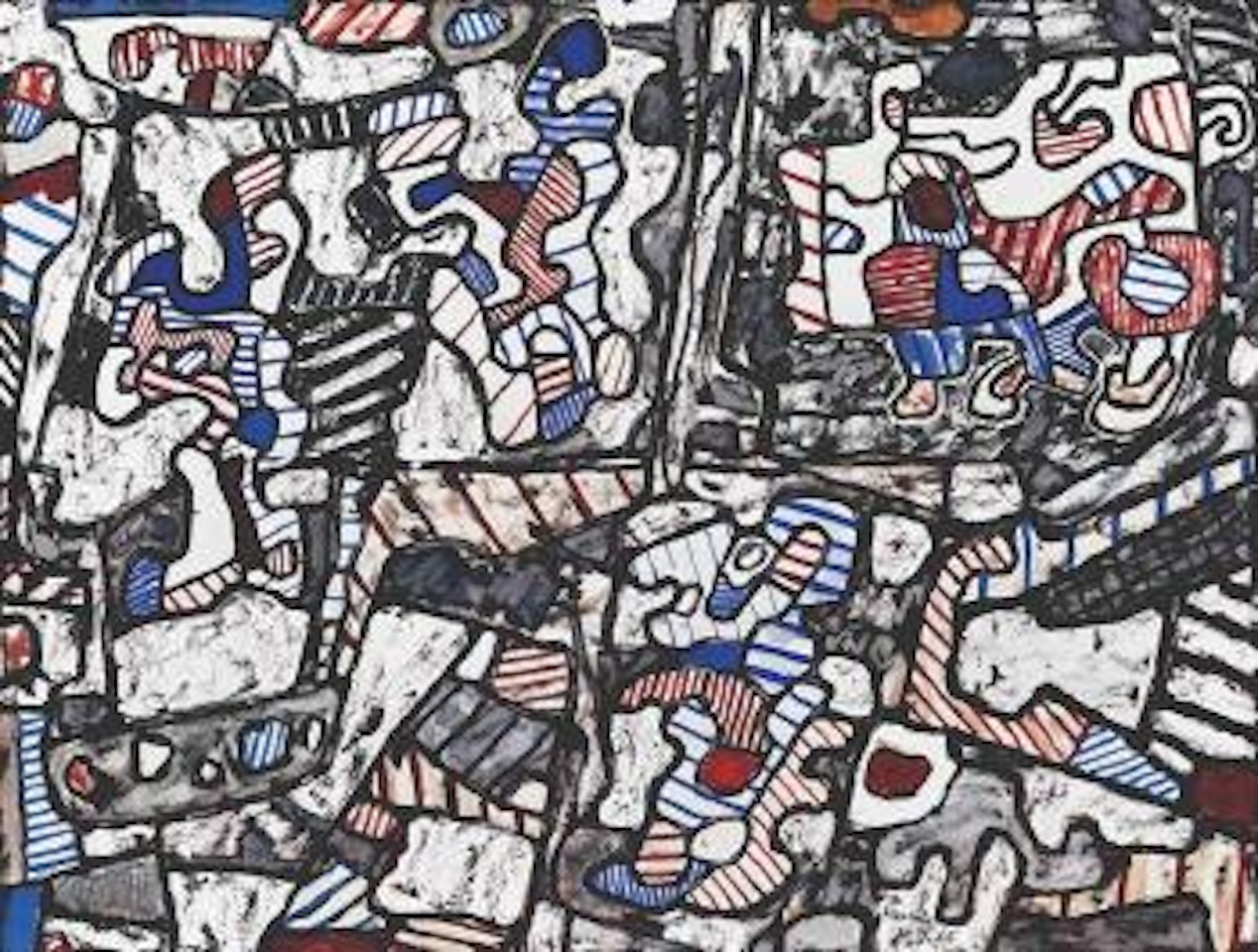 Arbres, boeuf et paysan (Tree, Ox and Farmer) by Jean Dubuffet