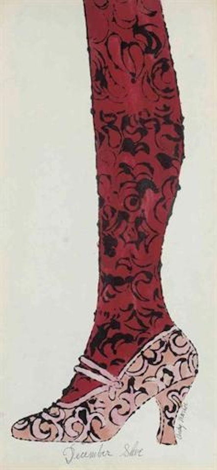 Shoe and Leg (December Shoe) by Andy Warhol