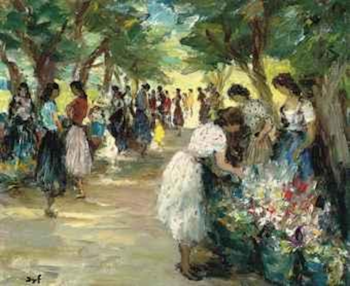 Marché aux fleurs by Marcel Dyf