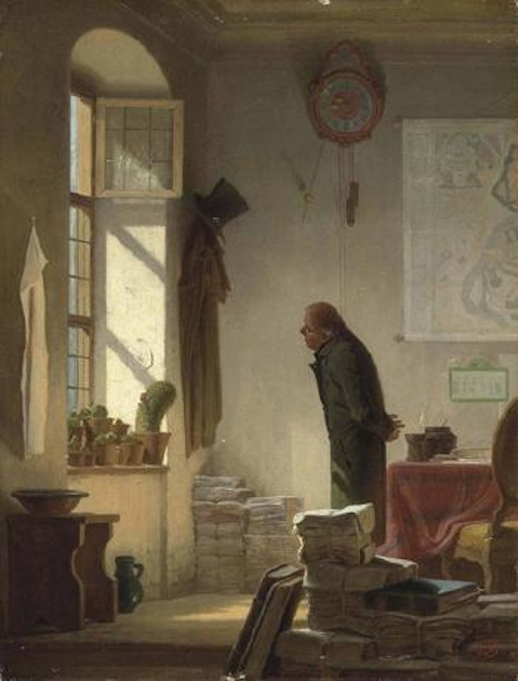 Der Kaktusliebhaber by Carl Spitzweg