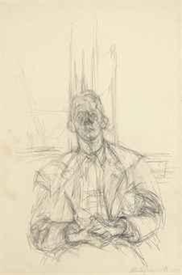 Portrait de James Lord by Alberto Giacometti