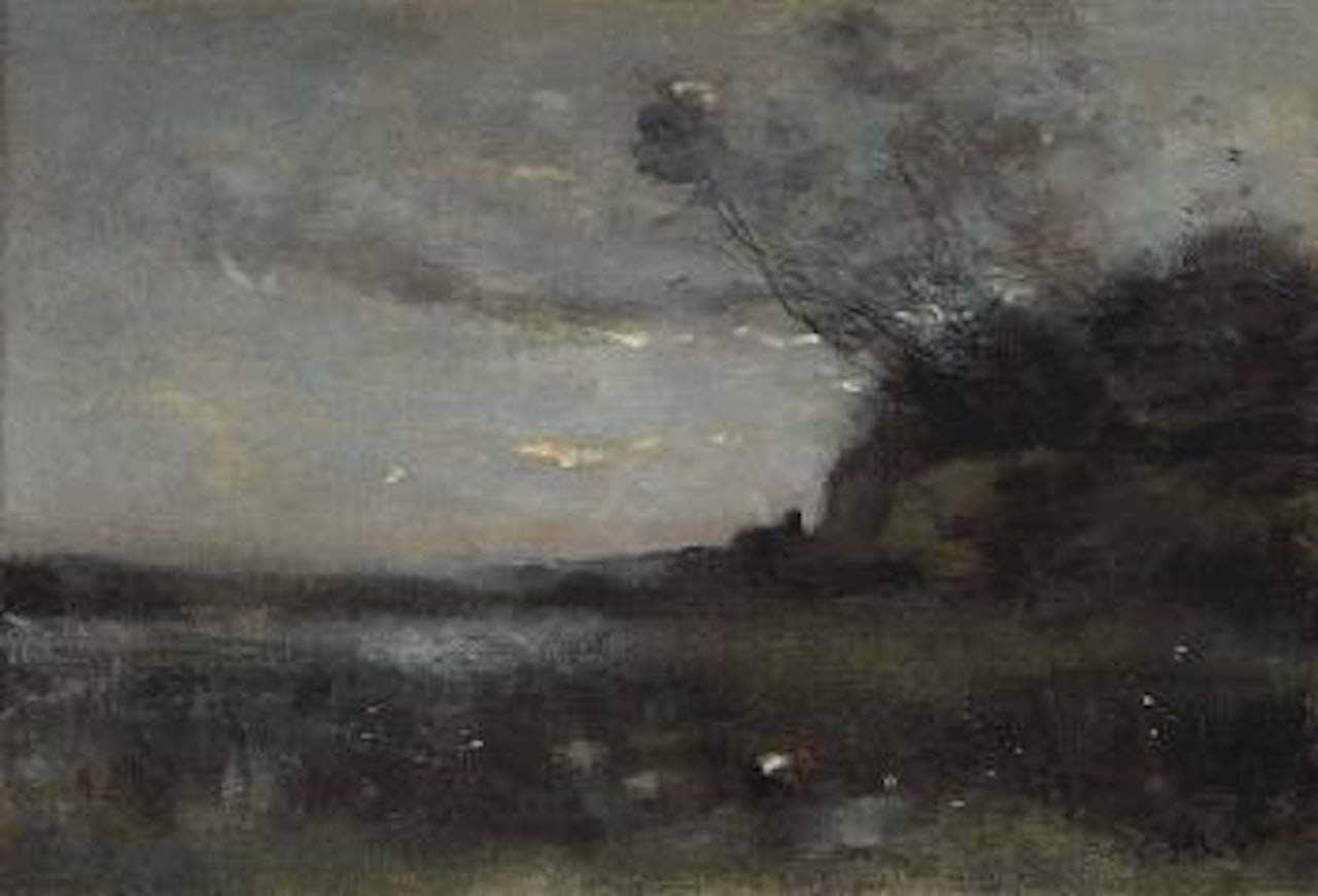 Effet du soir by Jean Baptiste Camille Corot