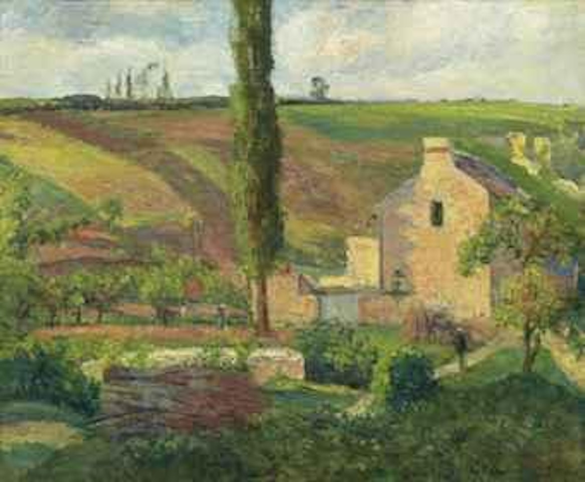 La Côte des Mathurins à l'Hermitage, Pontoise by Camille Pissarro