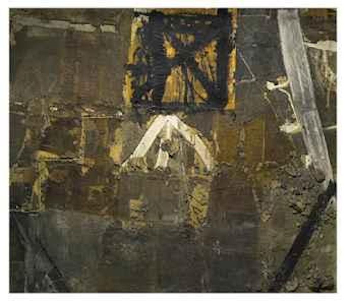 Matèria damunt tela i collage paper  (Matter on Canvas and Collage Paper) by Antoni Tapies