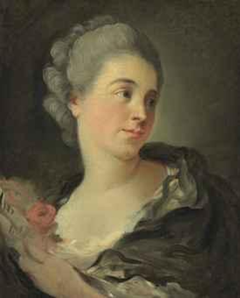 Portrait of a young woman, presumably Marie-Thérèse Colombe by Jean-Honoré Fragonard