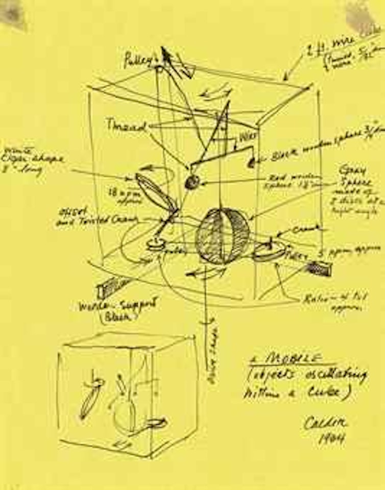 Untitled (Study for a Mobile) by Alexander Calder