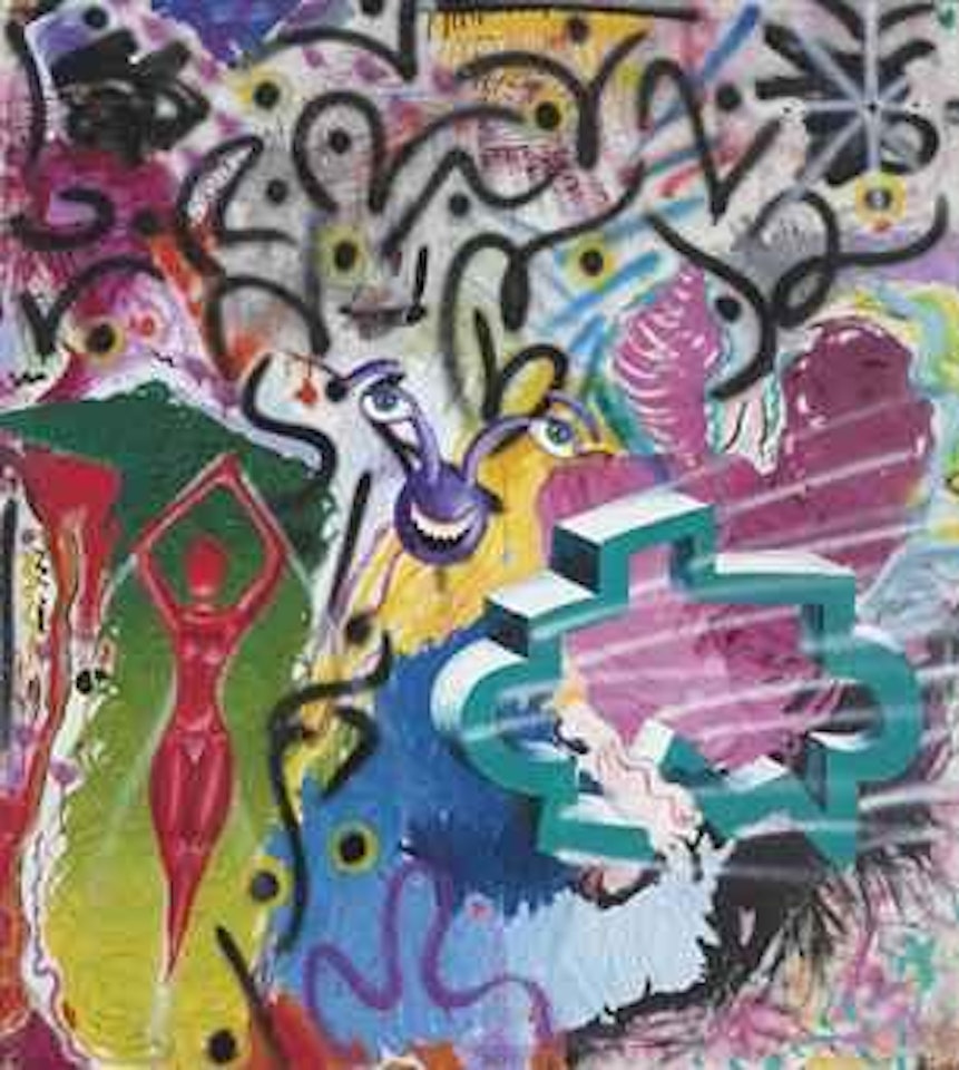 Purple Man Tells All by Kenny Scharf