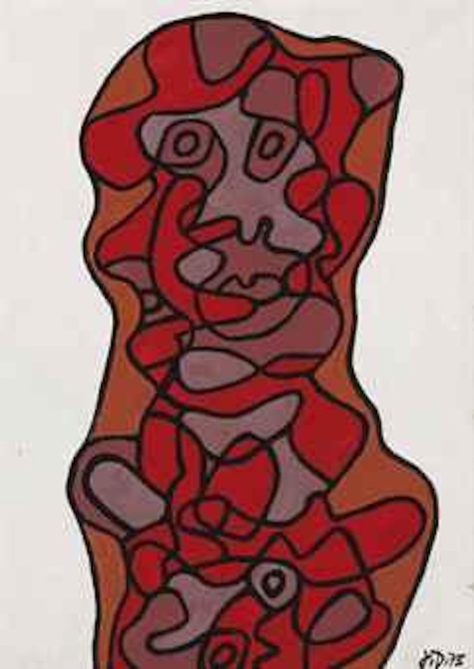 Effigie Incertaine XXIV by Jean Dubuffet
