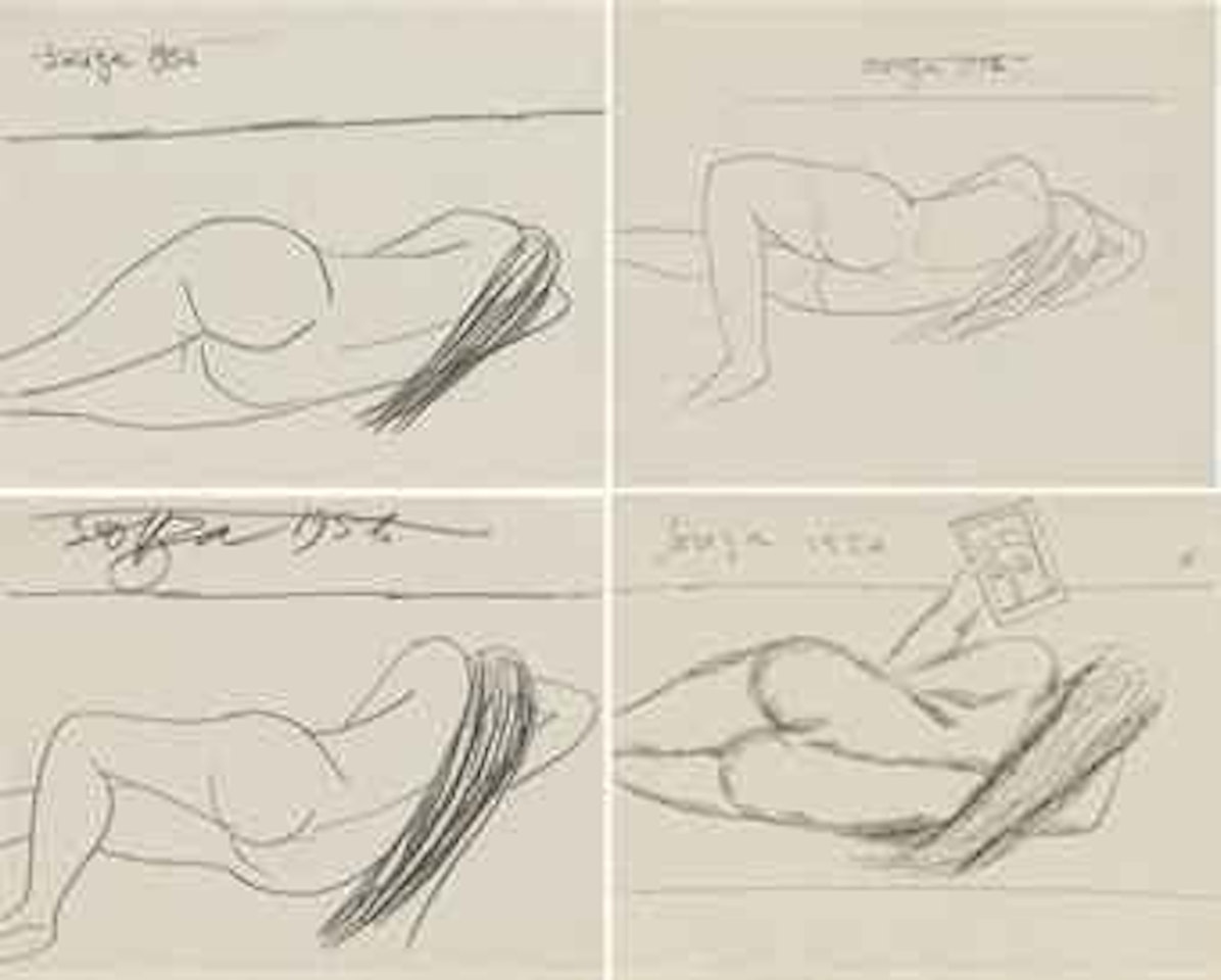 Untitled (Reclining Nudes) by Francis Newton Souza