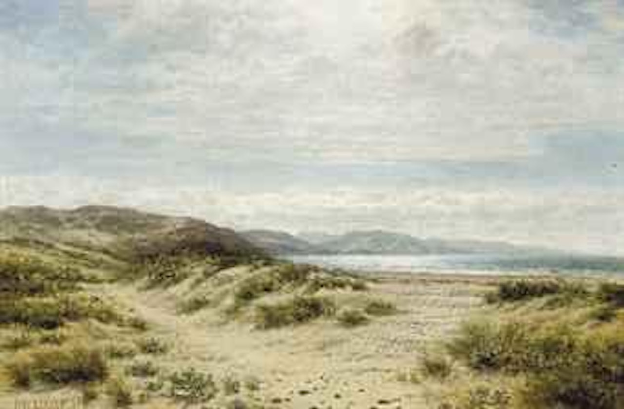 On the Welsh coast near Towyn by Benjamin Williams Leader
