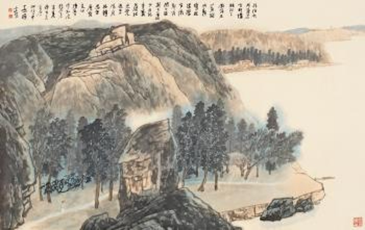 Riverbank by Jiang Zhaoshen