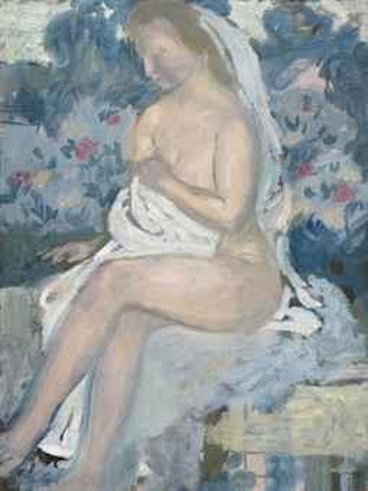 Bethsabée, fond bleu by Maurice Denis