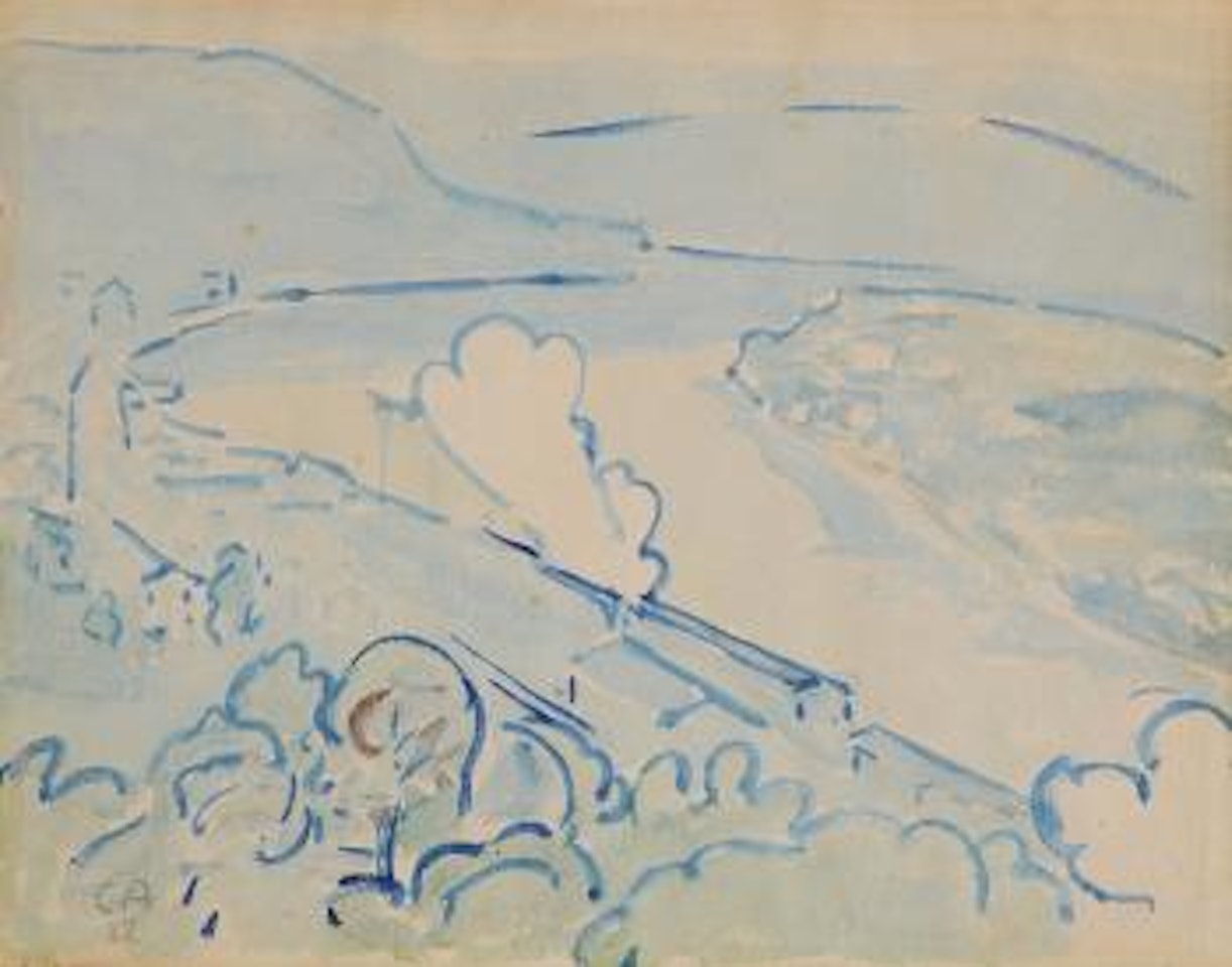 Vallendar am Rhein bei Koblenz by Cuno Amiet