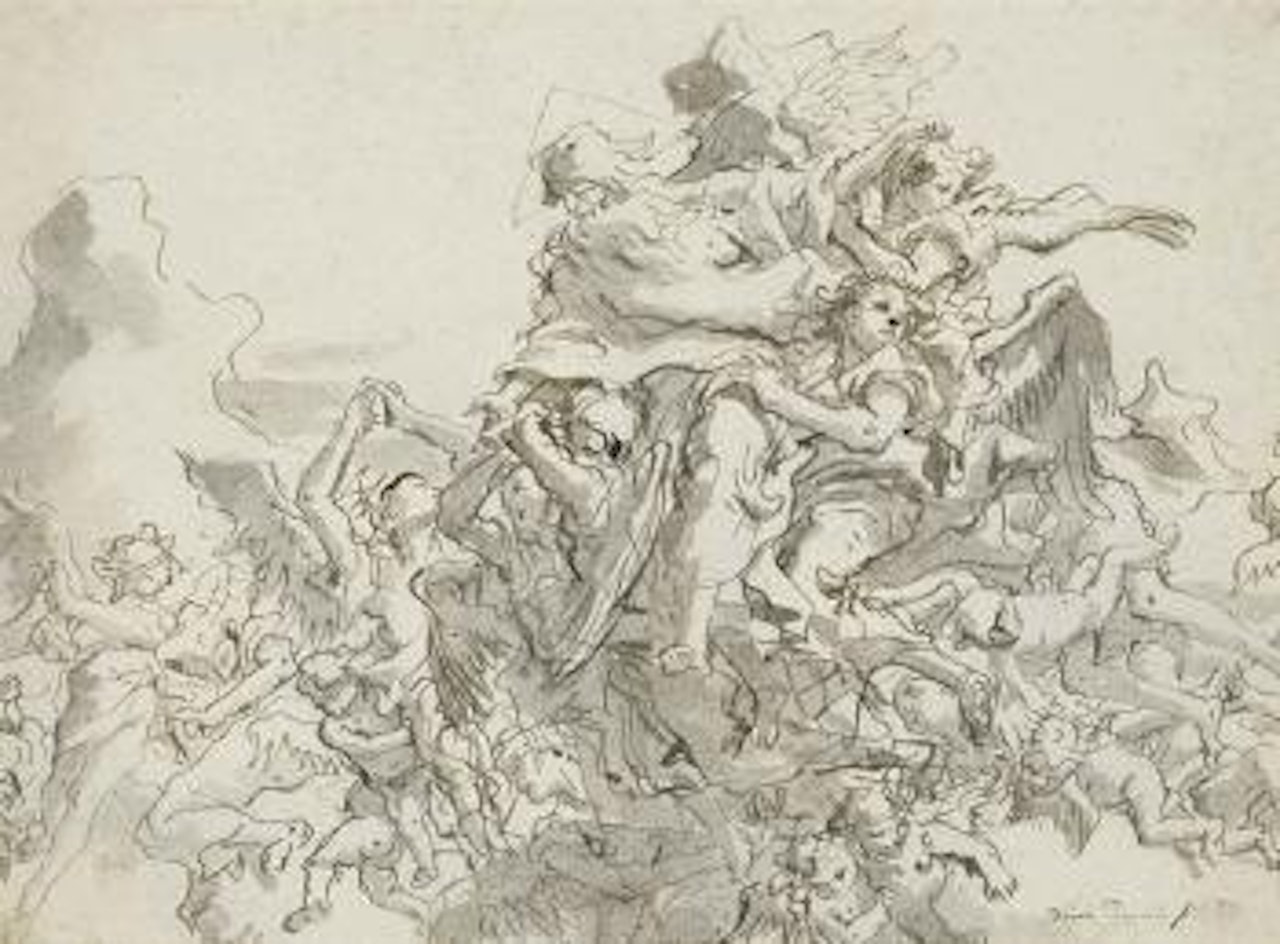God the Father with angels by Giovanni Domenico Tiepolo