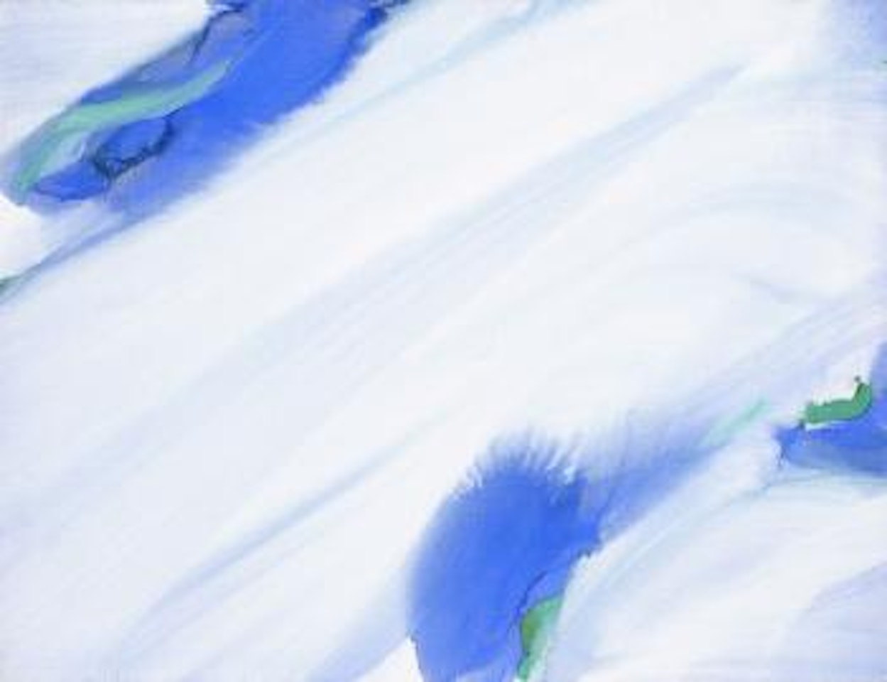 Tâches bleues mouvantes by Olivier Debre