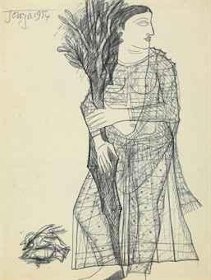 Untitled (Lady with Tree) by Francis Newton Souza