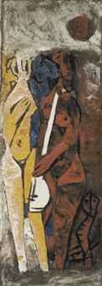 Untitled (Musicians) by M.F. Husain