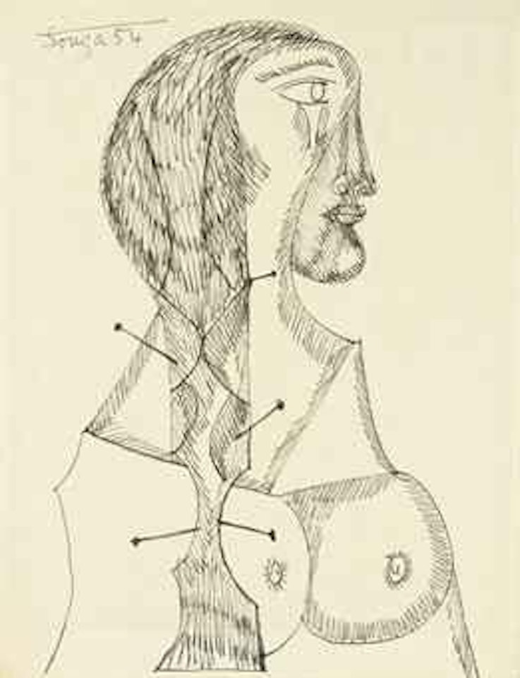 Untitled (Woman in Profile) by Francis Newton Souza