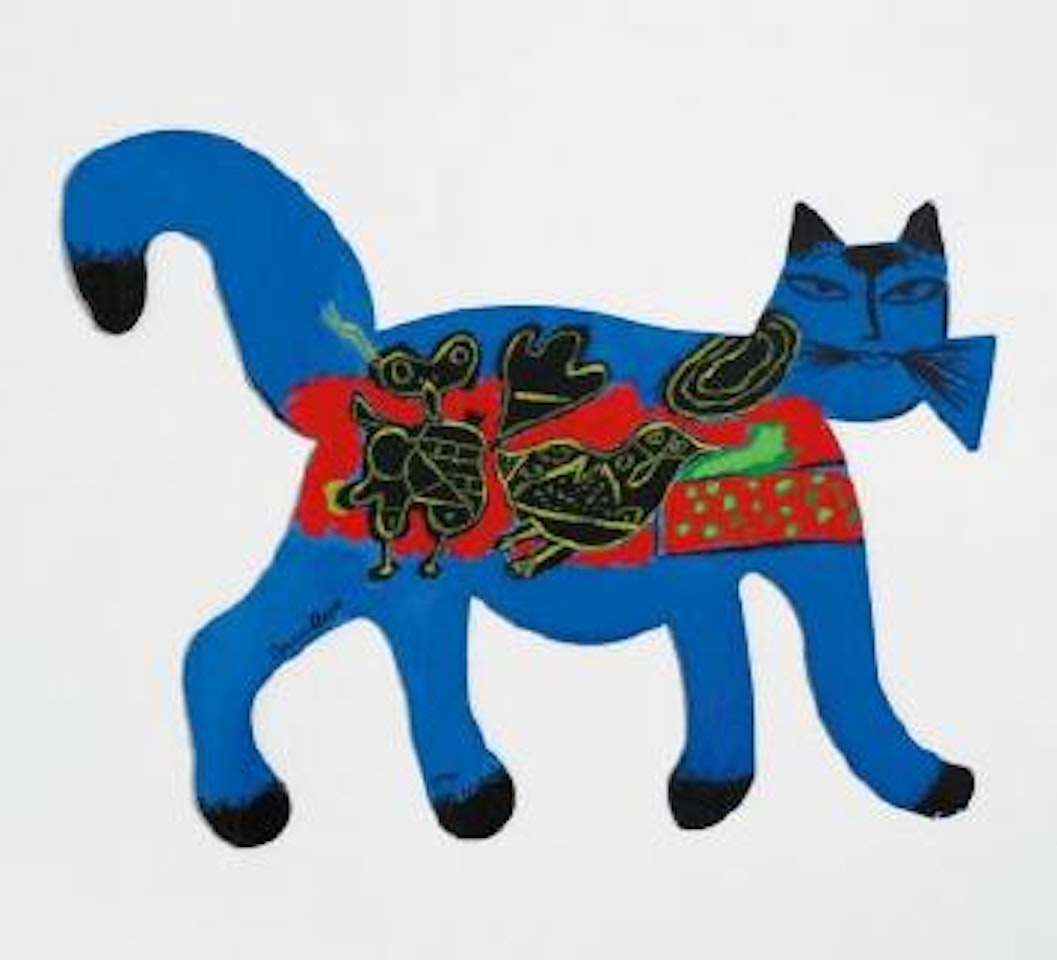 Le chat et les oiseaux by Corneille