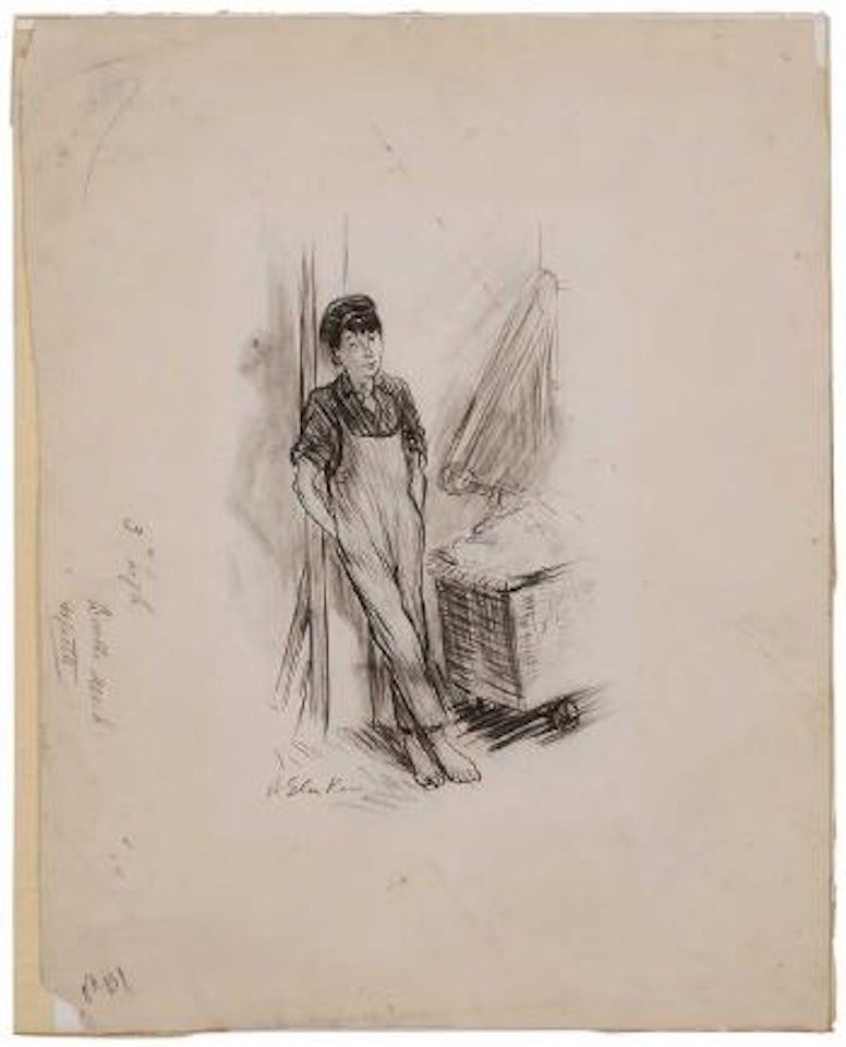 Boy Leaning Against a Wall by William Glackens