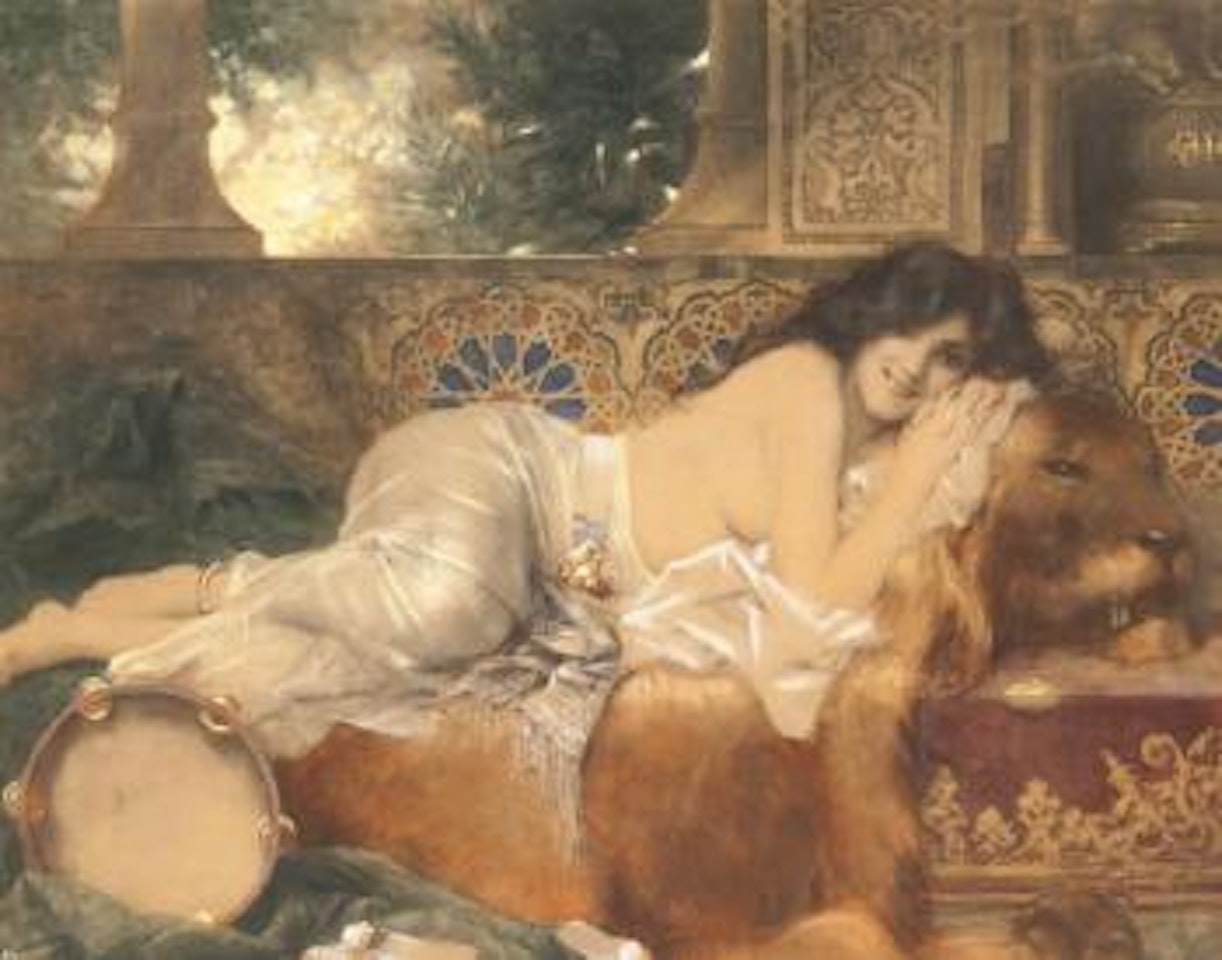Odalisque au tambourin by Leon Comerre
