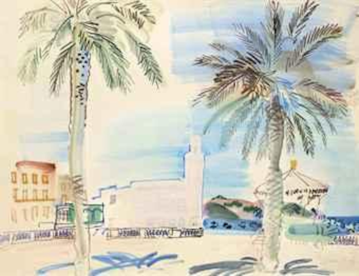 Philippeville en Algérie by Raoul Dufy