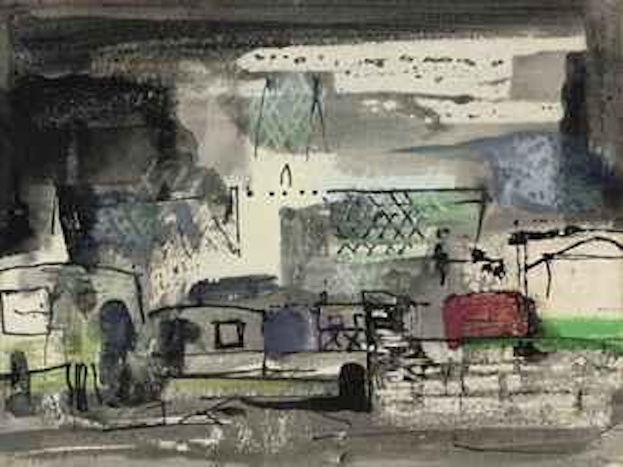 Church near Rhyl, North Wales by John Piper