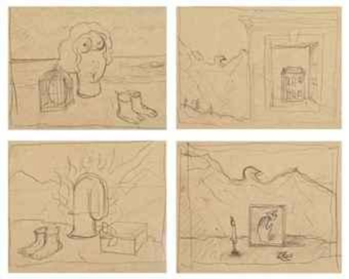 Quatre petits dessins by René Magritte