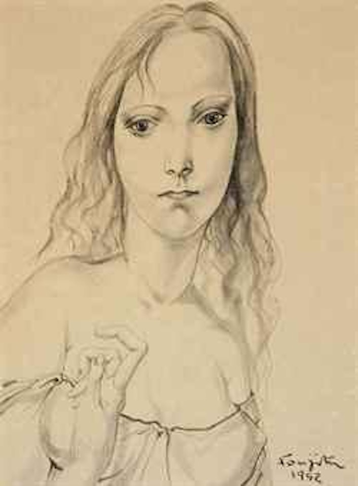 Portrait de femme by Leonard Tsuguharu Foujita