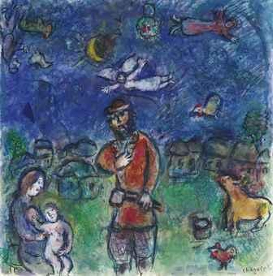 Le paysan à la hache by Marc Chagall