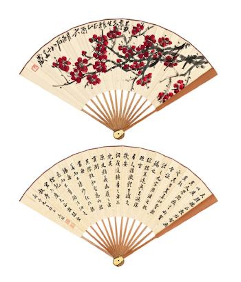 Red plum by Qi Baishi
